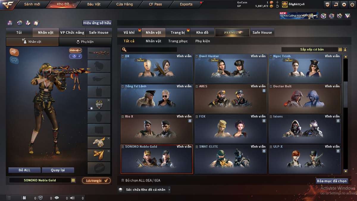shop acc cf uy tin gia re